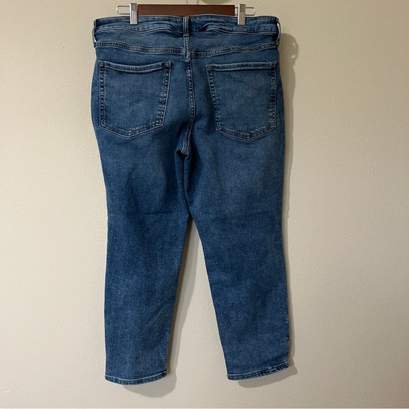 Old Navy Women’s Jeans Blue Size 14 Short High Rise O.G Straight Medium Wash - Picture 2 of 5